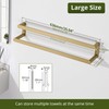 SAYAYO Double Towel Bar for Bathroom Wall Heavy Duty, 2