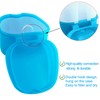 2 Pack Denture Case Dental Mouthguard Case, Denture Bath Box
