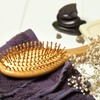bambuswald© Sustainable hair brush, 100% bamboo, anti-static natural bristles, brush