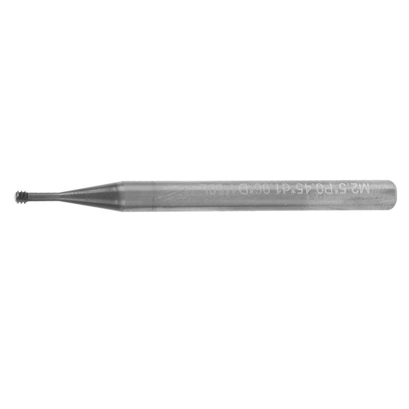 Milling Cutter Tungsten Steel Thread Carving Bit 3‑Tooth 60° CNC
