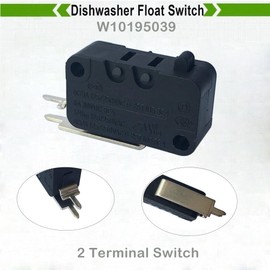 LONYE W10195039 Dishwasher Float Switch Fit for Whirlpool KitchenAid Maytag Dishwasher WPW10195039 MS10-06 PS11750031(Pack of 2)