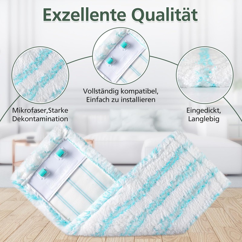 3 Pack Replacement Mop Covers for Leifheit Profi XL Micro