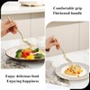 Evanda Gold Dinner Forks Set of 12 Pieces, 17.8cm Titanium