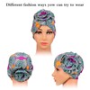 Syhood 4 Pieces Flower Turban Hats for Women Soft Pre-Tied