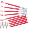 Felt Tip Pens, RED, Fibre Fine Point, Pack of 10,