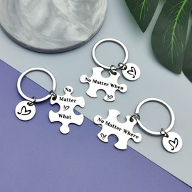 Sister Keychain Jewelry Gift Best Friends Keychain Set Long Distance Friendship Gift For Sister Brother Sister Keyring Graduation Jewelry Gift for Boys Girls Teen Birthday Wedding Gift for Friends