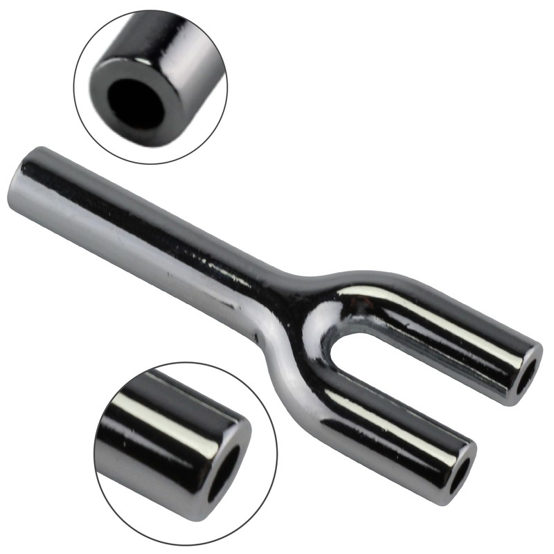 Double Snorter, Metal Tube, Double Tube, Length 68 mm