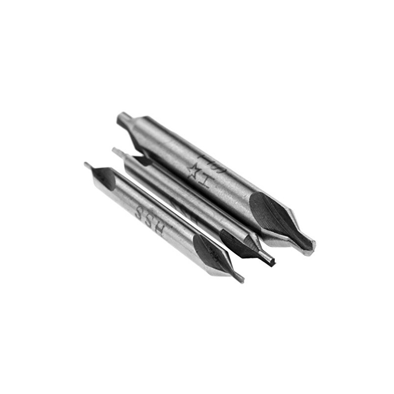 OTOTEC 5pcs HSS High Speed Steel Center Combined Countersink Spotting