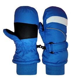 Guantes de esquí para niños, guantes de nieve de invierno, guantes de nieve para niños pequeños, guantes impermeables para niños y niñas (azul 2-4 años)