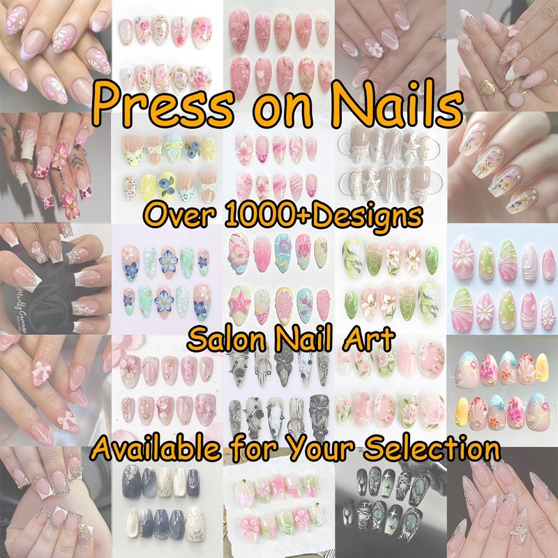 30Pcs Cute Christmas Press on Nails Short Almond False Nails