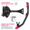 EMSINA E8 Freedom HD Dry Snorkel Set,Panoramic Wide View,Anti-Fog Scuba