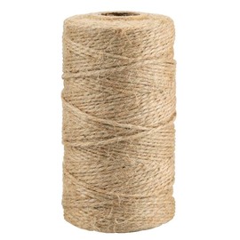 KINGLAKE 328 Feet Natural Jute Twine Best Arts Crafts Gift Twine Christmas Twines Durable Packing String, Brown