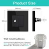 BSEED Wall Socket EU Standard 1/2 Satellite Socket Flush-Mounted and