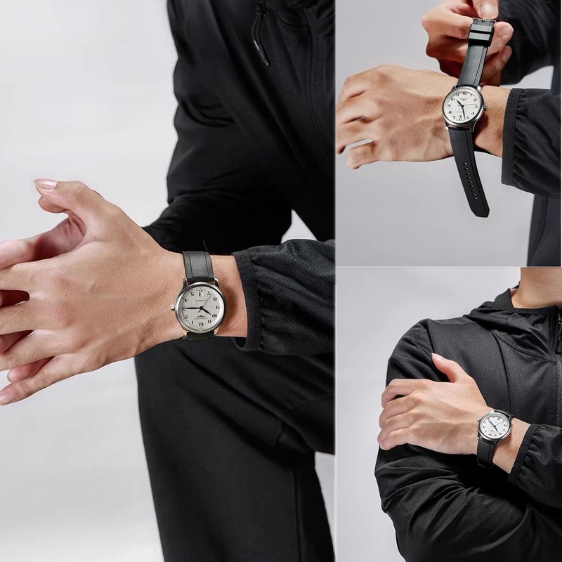 Niziruoup FKM Rubber Watch Strap Quick Release Fluororubber 19mm 20mm