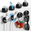 8 Pack 360° Rotatable Magnetic Cable Clips, Adhesive Cord Holder