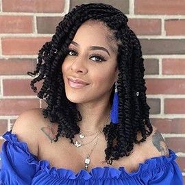 Passion Twist Crochet Hair 18 Inch 8 Packs Pre-twisted Passion Twist Hair 350 Copper Red Crochet Hair for Women Bohemian Pre looped Crochet Braids Hair Extensions