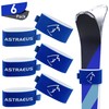 6 pcs Ski Fastener Straps Adjustable Ski Wraps Ties (Blue)…