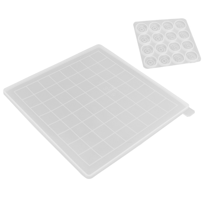 2Pcs Chess Molds Transparent DIY Epoxy Resin Drop Glue Silicone