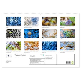 Wasser-Farben (Wandkalender 2026 DIN A2 quer), CALVENDO Monatskalender