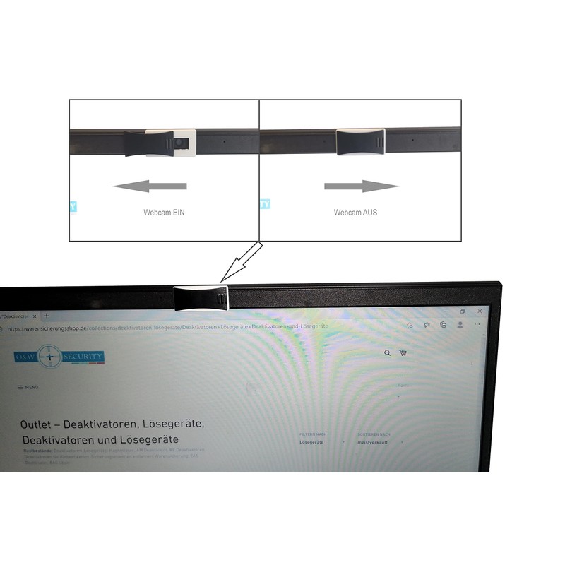 Clixde 6 x Camera Blocker Webcam Cover with Sliding System