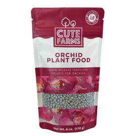 Orchid Slow Release Fertilizer Pellets for Indoor and Outdoor Plants (6 oz) Resealable Bag