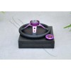 SuperDigitalOutlet 350mm/13.5" Purple Spoke PVC Leather Deep Dish Steering Wheel