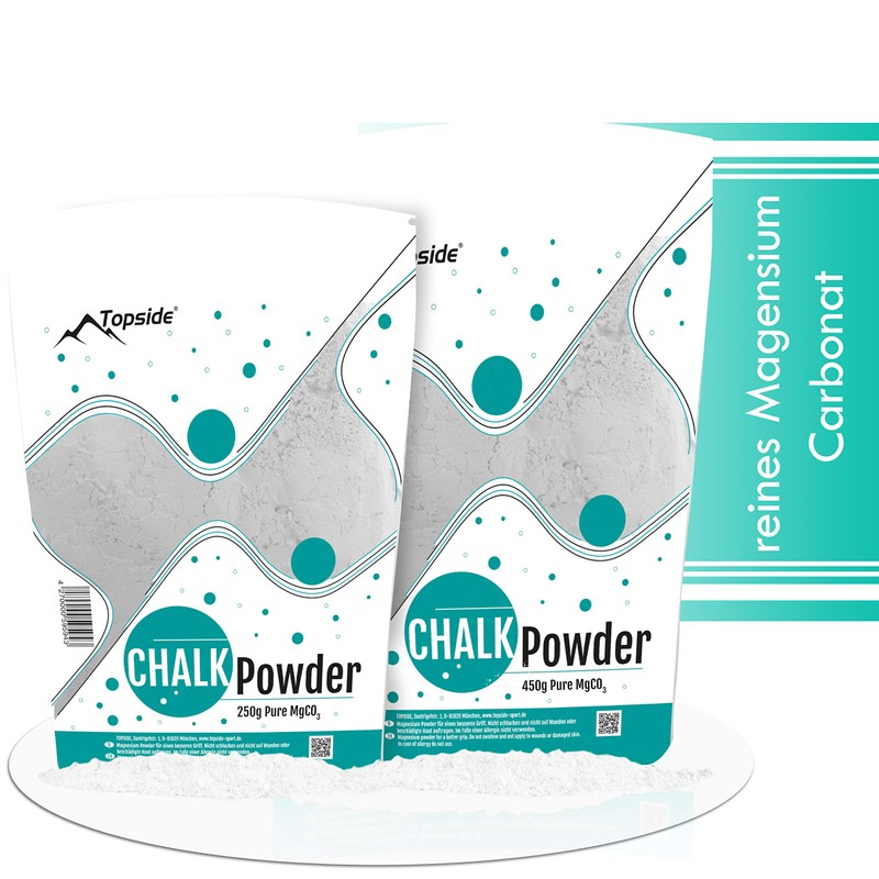 TOPSIDE 250g Chalk Powder Pure Magnesium Carbonate Climbing Chalk Magnesia
