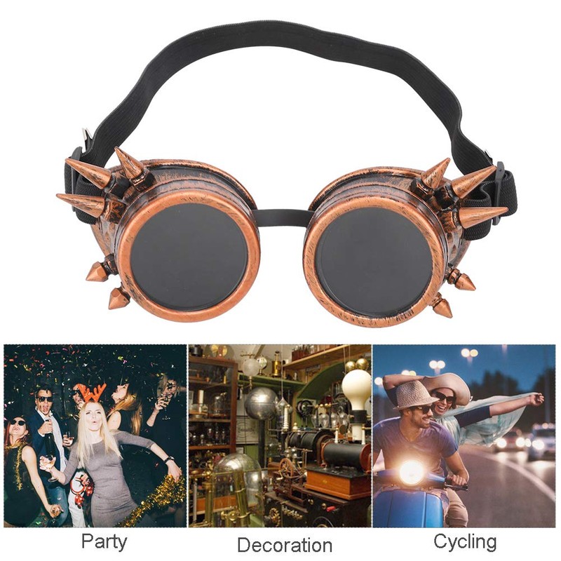 Cycling Goggles Vintage Sunglasses Steampunk Goggles Windproof Motorcycle Bicycle Glasses