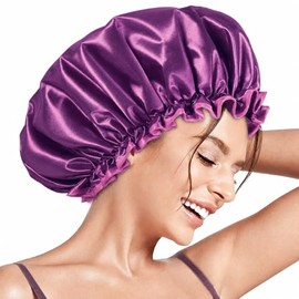 Aquior Mantenga Cabello Seco Gorros Ducha Doble Capa Protección Son Espaciosos Resistentes Impermeables Sujetan Bien Sea Que Use Mientras