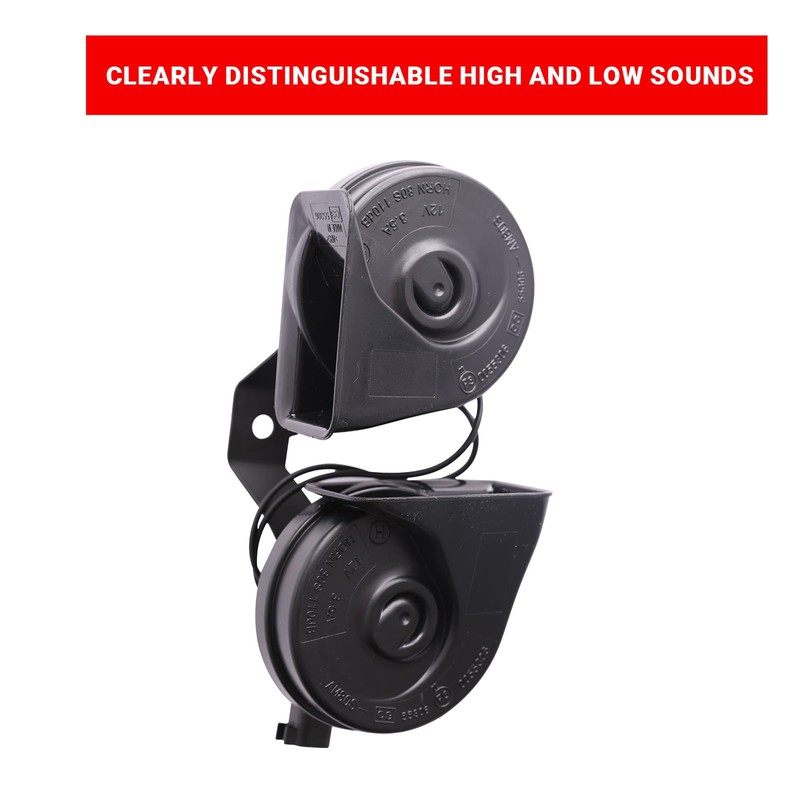 Mocar7 Horn Assembly With Bracket Compatible with Dodge RAM 1500