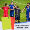 Referee Set, Football Referee Card Set with Red Yellow Card,