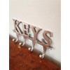 Chattels Large KEY Holder Rack 4 Hooks inch KEYS inch