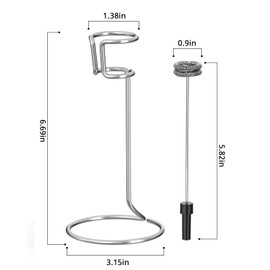 Maestri House Rechargeable Milk Frother Holder and Whisk Rod