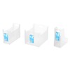 Nakabayashi FBK-E05-CW Antibacterial File Box A4 Double/Clear White