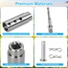 Trailer Jack Drill Adapter,1 Inch Drive Shaft Compatible,Stainless Steel ez