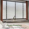 VELIMAX Frosted Black Lattice Window Film Static Cling Window Privacy
