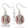 Baseball Lover Earrings for Women - Hook Drop Dangle Set