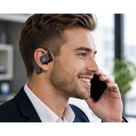 Wireless Bluetooth 5.4 Headset for Calls & Sports – Comfortable Open Ear Design with Long Battery Life for Daily Use (1 Pair)