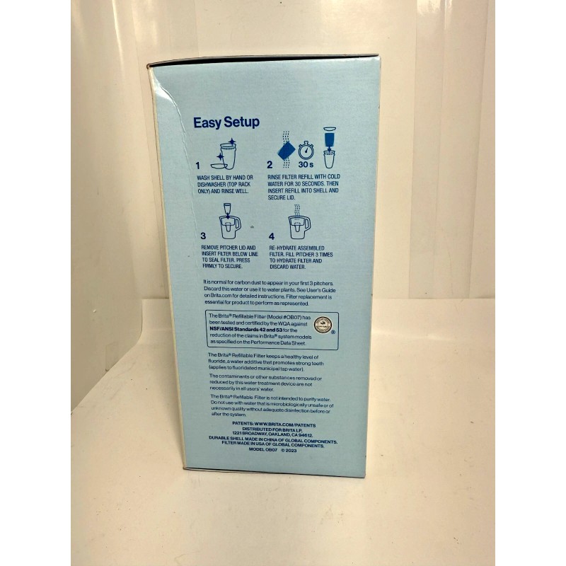BRITA Refillable Filter Starter Kit 1 Reusable Shell 3 Filter