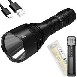 Nitecore New P30 1000 Lumen 676 Yard Long Throw Hunting Flashlight with UI1 Charger and LumenTac Organizer