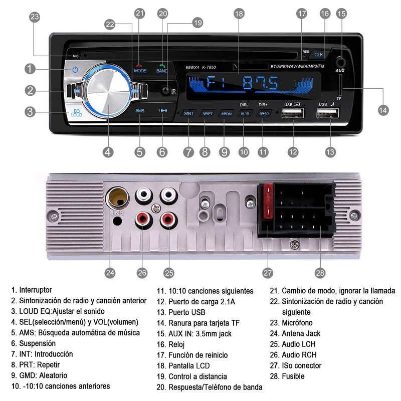 Car Radio with Bluetooth