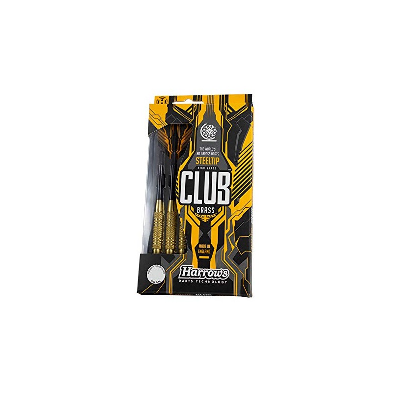 HARROWS Club Brass Steel Tip Darts, 19g