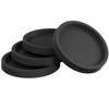 Non Slip Furniture Coasters - 2.5inch 4PCS Round Rubber Furniture