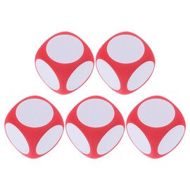 JOINPAYA Pack of 5 Foam Cubes for Labelling: Dry Wipe Dice for Teaching Wipe Clean Dice 6 cm Empty Cube Blocks for DIY Foam Blocks