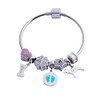 LuckyLy Charms para Pulseras Acero Inoxidable Zirconia Cúbica Regalos Mujer