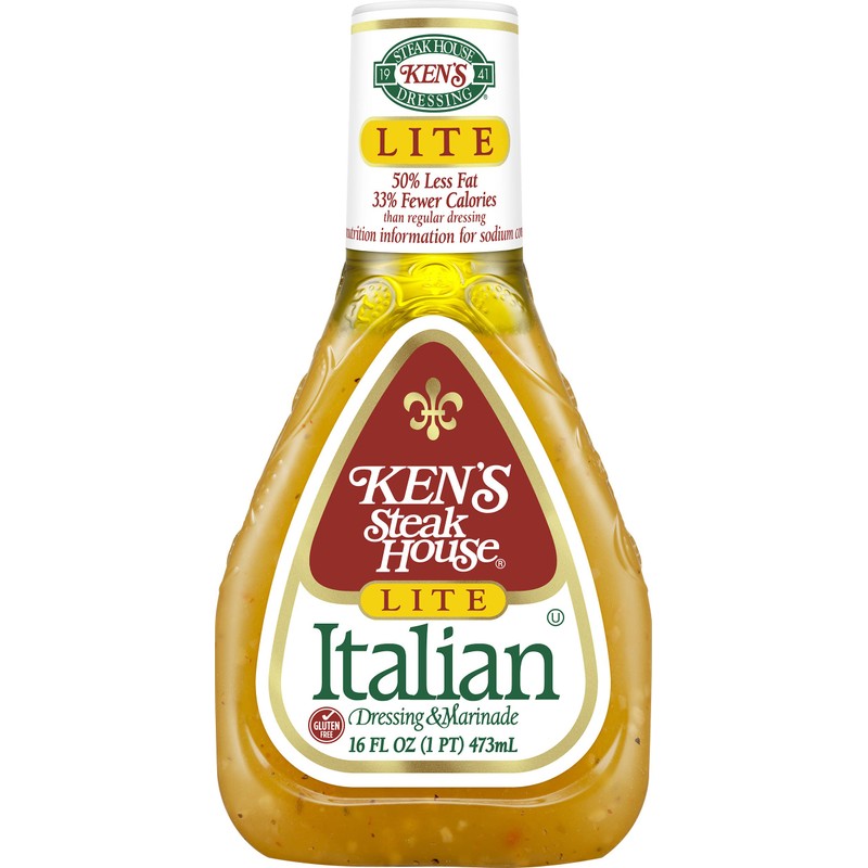 Ken's Steak House Lite Italian Dressing & Marinade, 16 Fl
