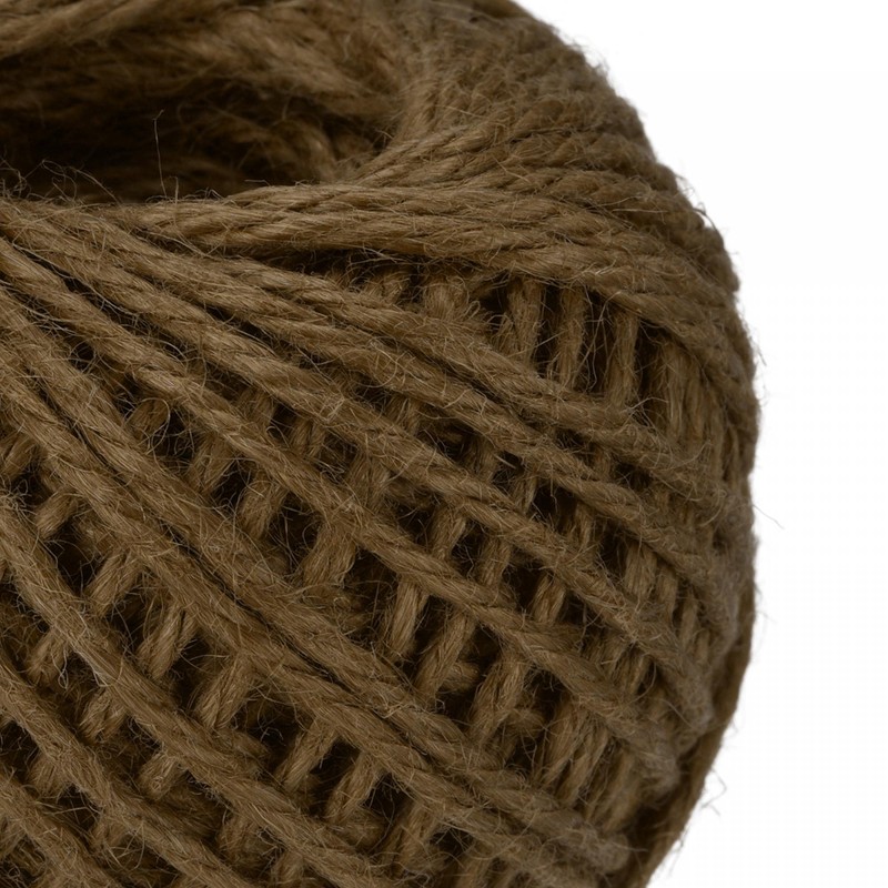 sourcing map 164 Feet 2.5mm Garden Twine, Jute Rope String