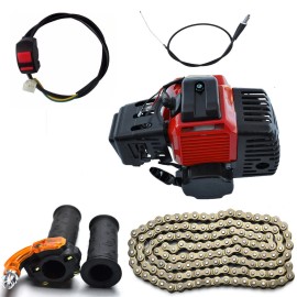 Unbranded 49CC 50CC Engine 2 Stroke Pull Start Motor for Pocket Bike Scooter Mini ATV Quad