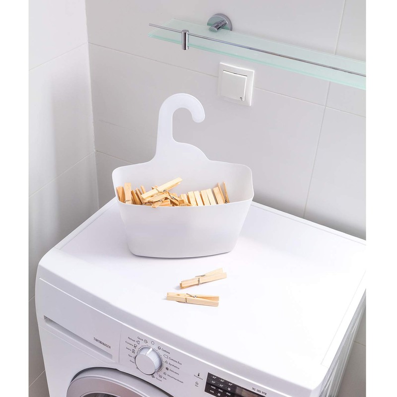 Tatkraft POSH Shower Caddy White 2-tier Organizer Easy to Clean