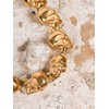 HAQUIL Gold Plated Stainless Steel Skull Bead Linked Bracelet for